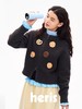 heris/H43102/饼干钩花开衫毛衣 商品缩略图0