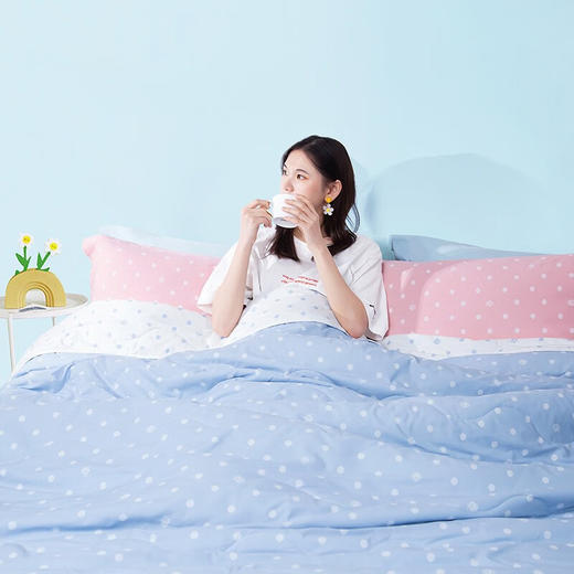 富安娜  纯棉七孔抗菌夏被-玻璃球 商品图3