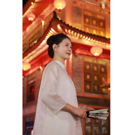 【抖音专属】套装（长款衬衫24710396-山矾+无袖连衣裙24707397-山矾） 商品图4