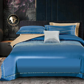 鑫缘 百支长绒棉双丝光提花四件套  DMJ0418 DMJ0420