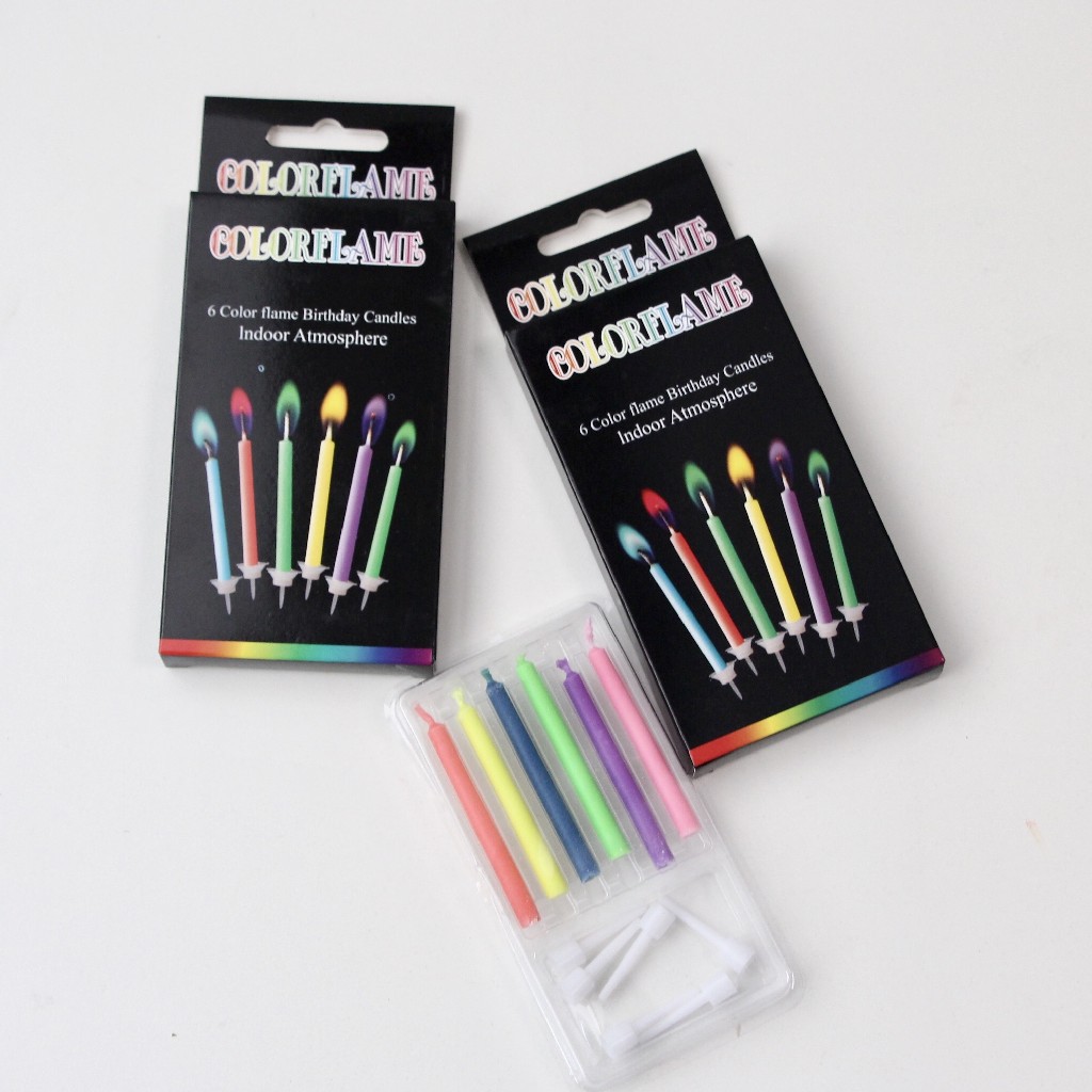 ins彩虹光wonder candle生日蛋糕蜡烛（6支/盒装）（仅随蛋糕一起配送）