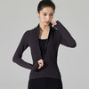 Leorrey/乐拉超柔弹修身户外休闲显瘦立领双拉链秋冬瑜伽运动外套 商品缩略图1