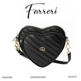 G家Gucc* 互扣式双G迷你心形肩背包 单肩 斜挎包 三色可选（BB）