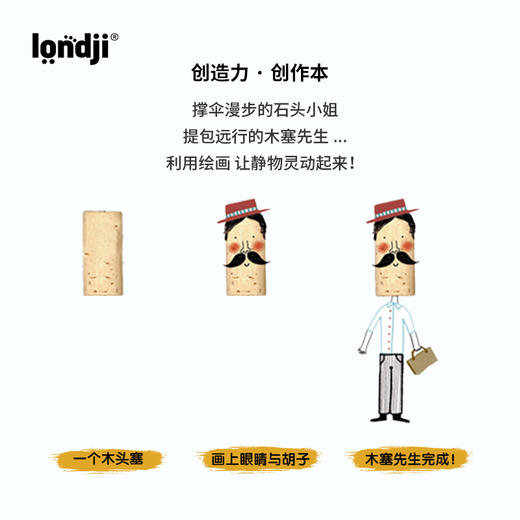 西班牙 Londji 趣味创意绘画册 艺术与贴纸主题 推荐年龄4岁+ NB013S03 商品图2