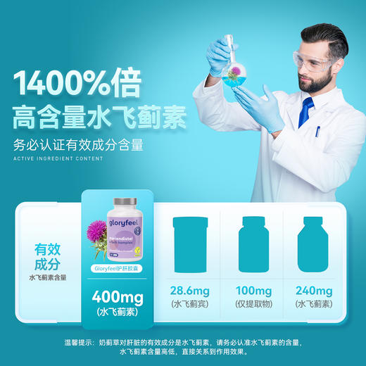 Gloryfeel水飞蓟胶囊 120粒/瓶 商品图2