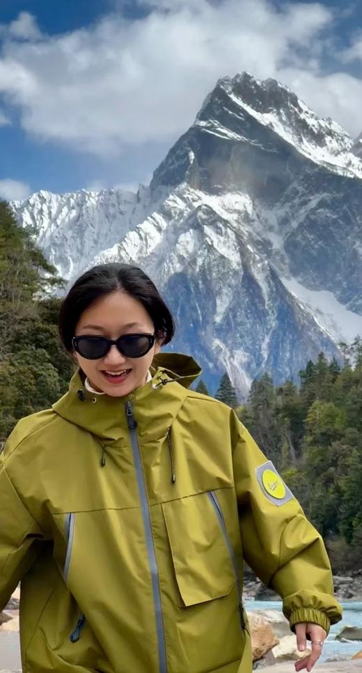 雪山原版面料暗格纹男女同款冲锋衣夹克防风外套 商品图11