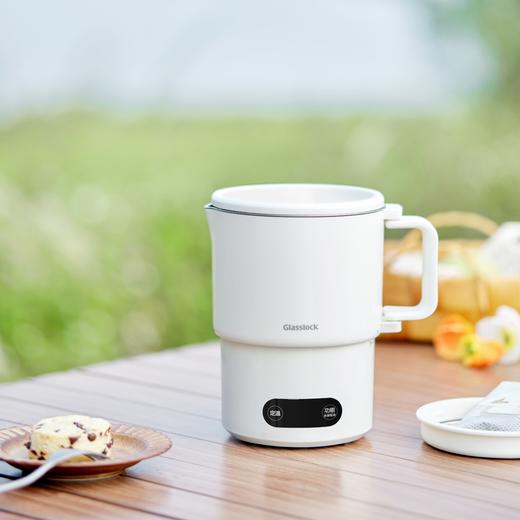 【旅行袋、除垢剂随机送】Glasslock智能恒温折叠烧水壶 | 防漏锁扣设计 快速加热  分体式折叠水壶 安全 防漏  耐用 出游好物 商品图1