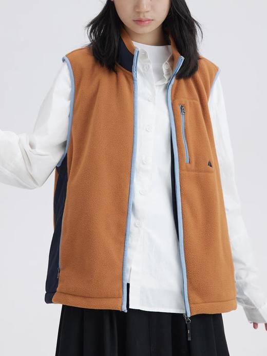 步履不停/3C14020C/拼色摇粒绒立领马甲 商品图2