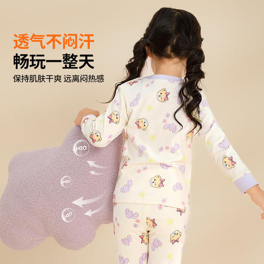 【90-140】【精典泰迪】女童纯棉保暖内衣套装 商品图6