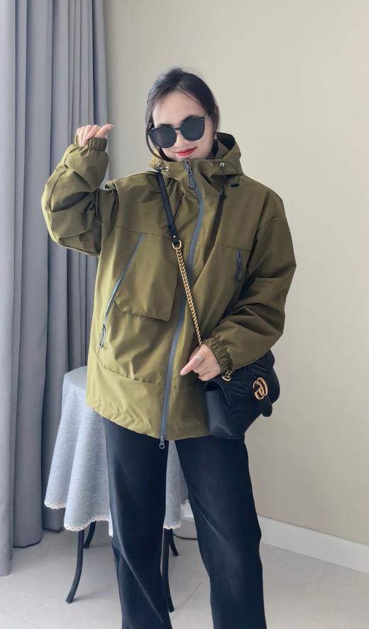 雪山原版面料暗格纹男女同款冲锋衣夹克防风外套 商品图7