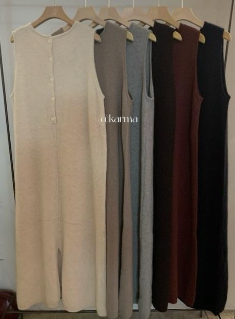 【门店同款】ENJOY秋季less is more后系扣背心裙 159408761 商品图0