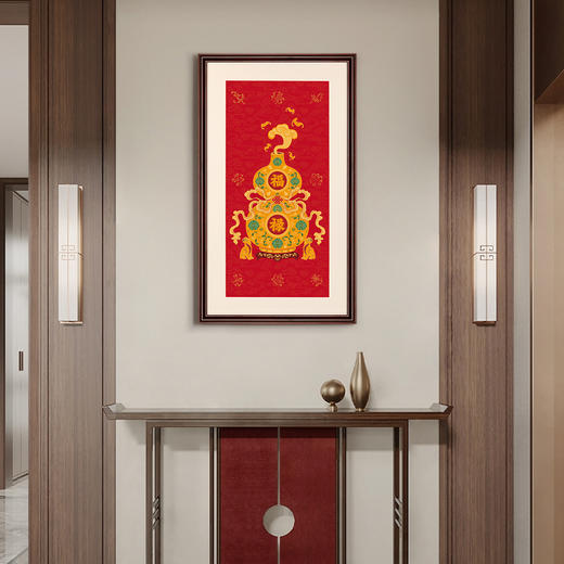 聚财纳福 铜雕艺术画 商品图3