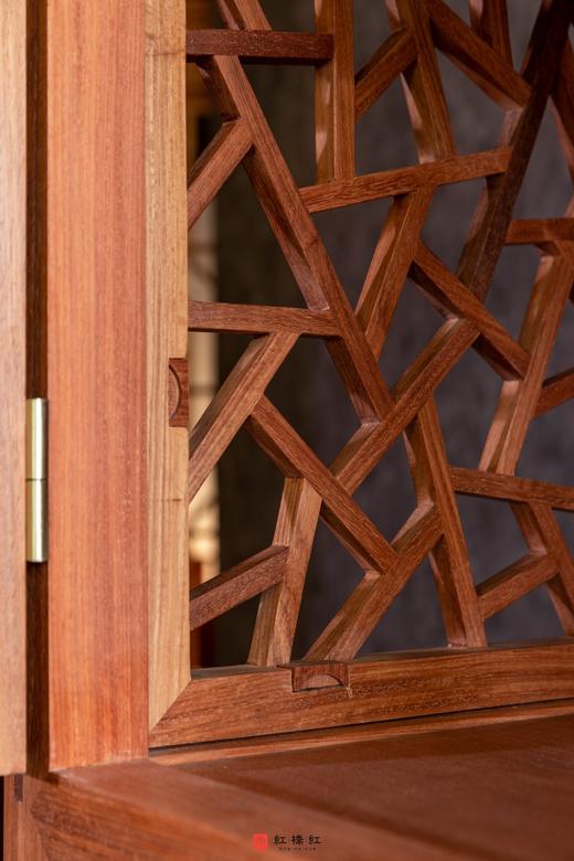 红桥红  家具严选  缅甸花梨（大果紫檀）【197 冰裂纹 方角柜】 商品图7