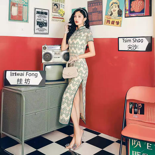 改良气质复古，优雅知性旗袍XL2274 商品图1