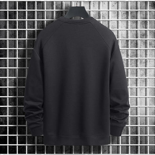 【新款DSK】大依优型大码印花长袖卫衣加肥加大肥佬休闲宽松透气上衣打底男士胖子 商品图2