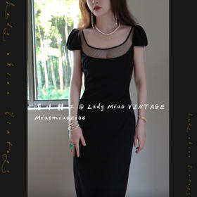 #1409【复团】喵娘精工@1409_M71《馥郁午夜》Nicole Kidman黑色优帝政款礼服连衣裙