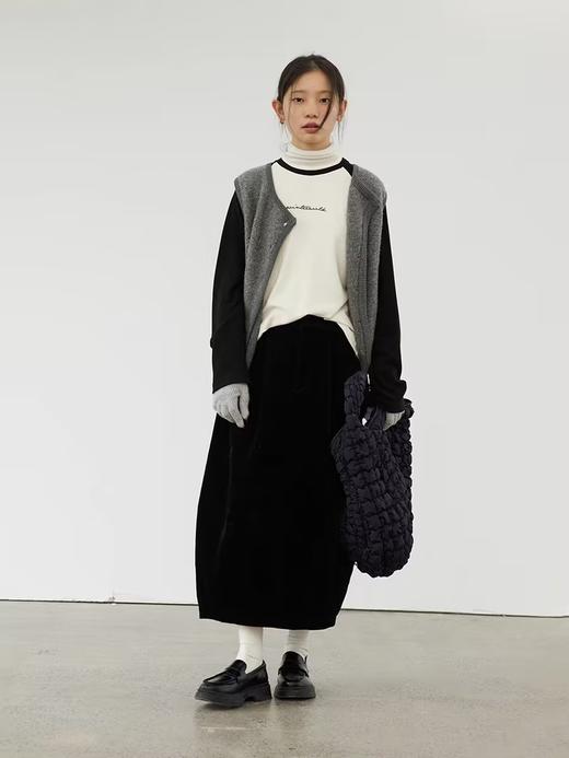 步履不停/3D16047C/发热插肩袖撞色T恤 商品图2