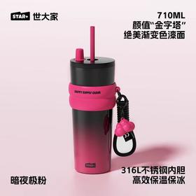 水杯水壶保温世大家极光星夜吸管杯710MLBWB23062111