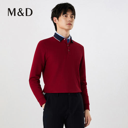 【名盾】长袖翻领T恤MXCL11689B 商品图2