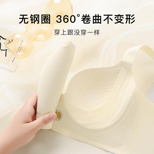 大胸提拉防下垂无痕软支撑上托有型内衣女收副乳无钢圈文胸罩曼液无痕 商品图5