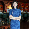 OY-24281中国风女装复古夏季新款棉麻印花旗袍日常改良版连衣裙24281 商品缩略图1
