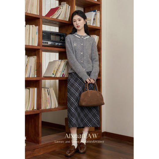 鹿向南「云梦故里」慵懒风复古毛衣 商品图1