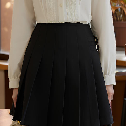 9/10奢姿大码女装2024秋季减龄提花绑带时尚衬衫胖妹妹蝴蝶结百搭上衣9943234071 商品图4