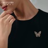 『蜕变』粉色蝴蝶造型锆石胸针 商品缩略图1