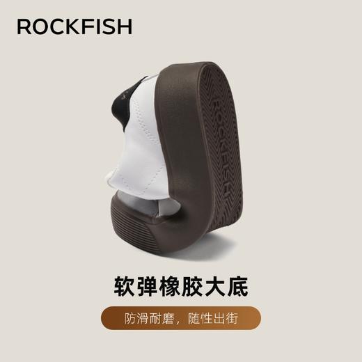 Rockfish 901厚底皮面复古德训鞋小众增高休闲板鞋 商品图2