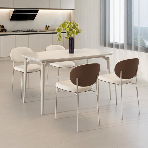 顾家家居整装 奶油风 集成 餐桌 PT2137 商品图0