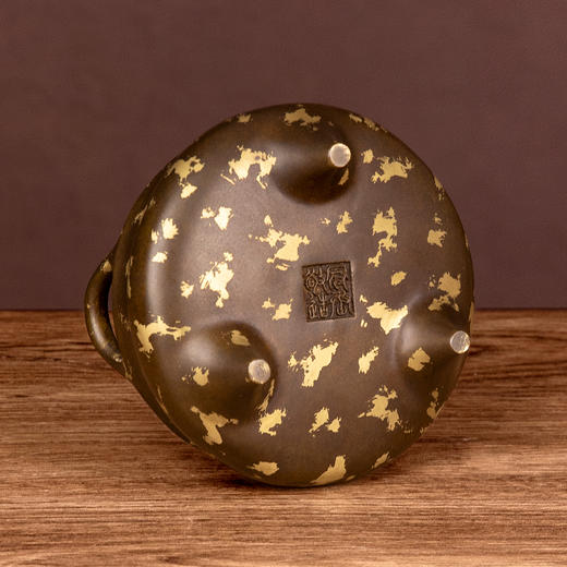 吉祥古法香炉 点金带座冲天耳三足乳炉 商品图4