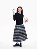heris/H43124/学院格纹拼接两穿百褶裙 商品缩略图2