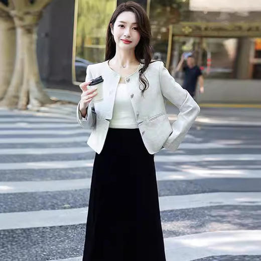 纯色名媛小香风短款，外套休闲气质时尚百搭外套XYFS6756 商品图2