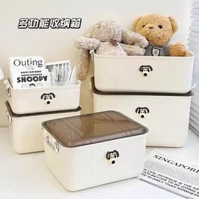 💎💎💎【孙小美INS奶油风时光收纳4件套】✅分格收纳；🥰空间独立整洁 结实耐用；不易变形💪 ✅带顶盖；防尘 耐用 ⭕ ✅严选PP厚实材质清新无异味✨