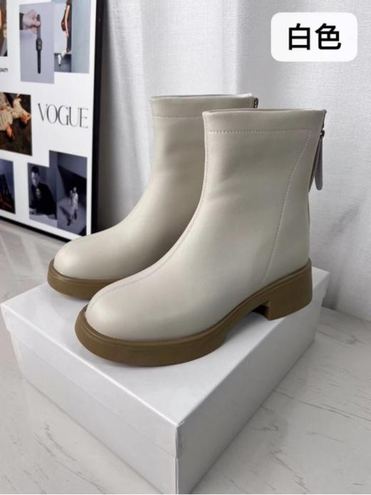 😍【王炸清仓福利品】思家同款英伦风全真皮短靴S5731：✅鞋头加宽设计，👏脚宽脚胖的姐妹放心入 ✅材质柔软舒适不打脚 商品图4