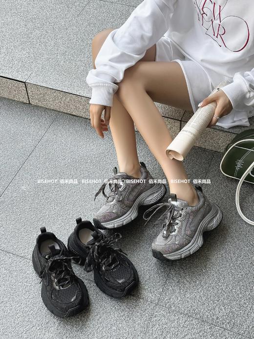 新品女士百搭满钻韩式增高显瘦老爹鞋643B43539（W） 商品图0