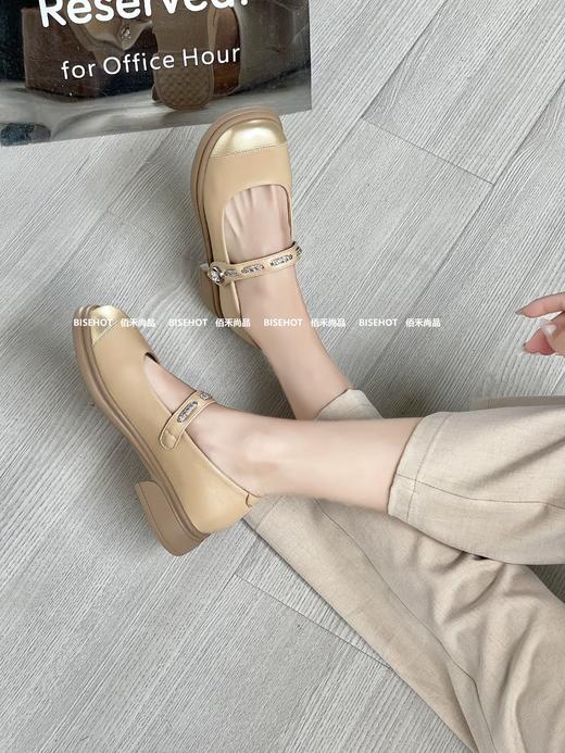 新品拼接舒适软底软面玛丽珍女鞋919B43501（W） 商品图2