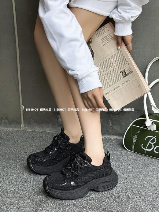 新品女士百搭满钻韩式增高显瘦老爹鞋643B43539（W） 商品图8