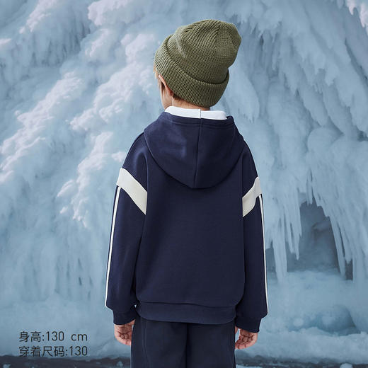 【MQD】童装男大童冬季新款潮酷穿搭字母连帽卫衣 商品图3