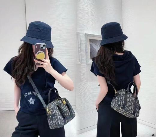 迪奥D-Vibe保龄球包「蓝布蓝皮」（HH） 商品图1