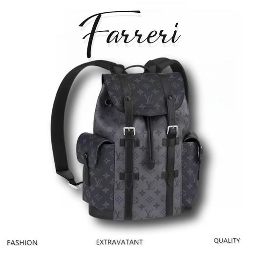 驴家M46331 新款双肩背包 男黑花 商品图0