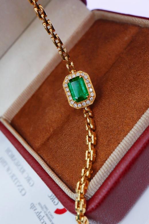 1.12ct祖母绿手链 商品图0