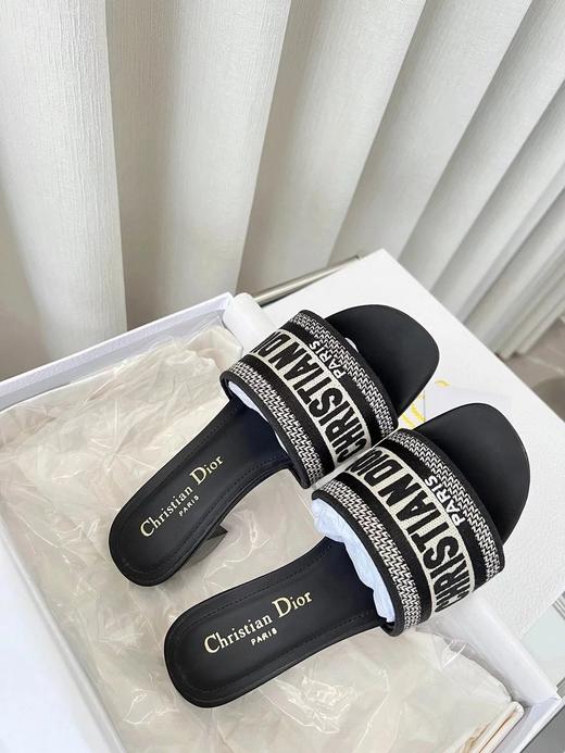 迪家|*Dway棉质凉拖中跟款｜7 商品图1