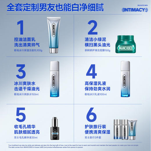 左颜右色 心电感应男士护肤礼盒 9件套 商品图2