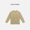 COCO ZONE 100棉复古圆领纯色长袖T恤上衣CC2C1265 商品缩略图0