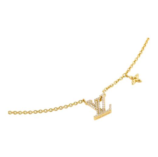 驴家 ICONIC logo满钻项链 女款 金色 商品图2