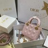 迪家|戴妃新*Dior Lady Mini 3格 珠光粉|W（HH） 商品缩略图1