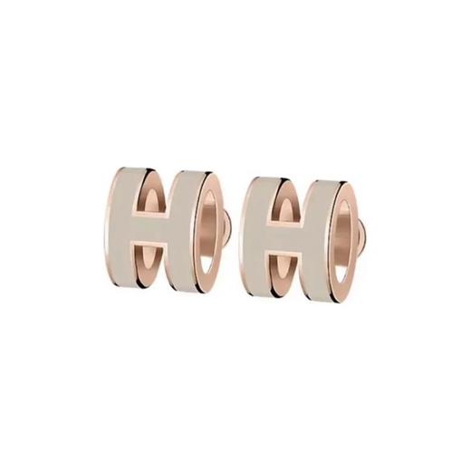 HE*MES爱*仕 *标志 耳钉 女款玫瑰金（XTY） 商品图1