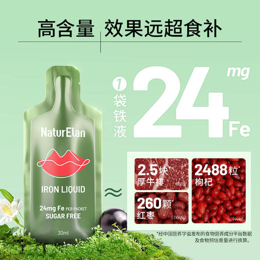 【团购】NaturElan呐兔自然红唇补铁液 7支装 商品图4