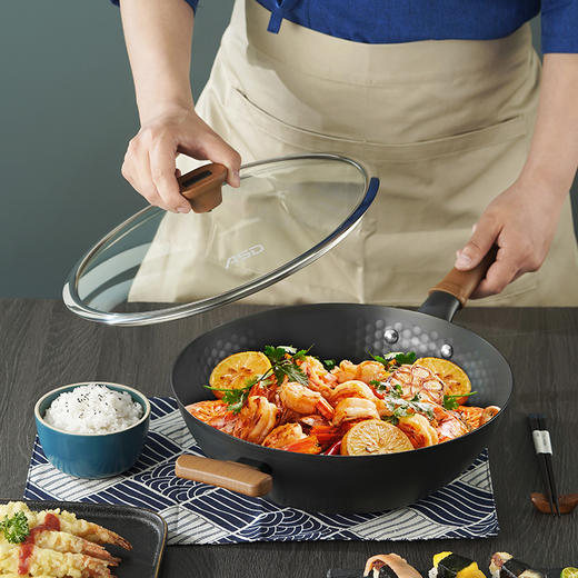 爱仕达日式极铁炒锅32cm-
CF32A7WG 商品图1